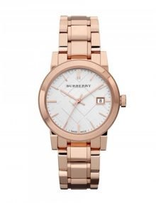 Burberry BU9104 The City Ladies Rose Gold Plated Watch