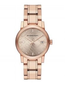 Burberry BU9126 The City Ladies Rose Gold Plated Watch