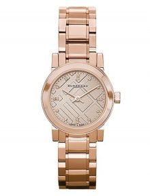 Burberry BU9215 Ladies Rose Gold Plated Watch