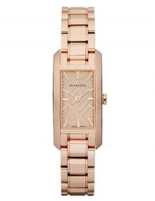 Burberry BU9602 Heritage Ladies Rose Gold Plated Watch