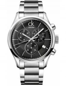 Calvin Klein K2H27104 Masculine Men's Black Dial Quartz Stainless Steel Watch