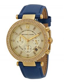 Michael Kors MK2280 Parker Ladies Gold Plated Stainless Steel Chronograph Watch