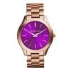 Michael Kors MK3293 Slim Runway Ladies Rose Gold Plated Watch
