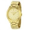 Michael Kors MK3335 Slim Runway Ladies Gold Plated Stainless Steel Watch