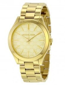 Michael Kors MK3335 Slim Runway Ladies Gold Plated Stainless Steel Watch