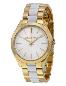 Michael Kors MK4295 Slim Runway Ladies Gold Plated Stainless Steel Watch