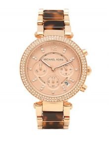 Michael Kors MK5538 Parker Ladies Rose Gold Plated Chronograph Watch