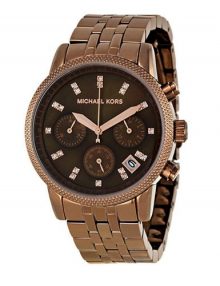 Michael Kors MK5547 Ritz Ladies Rose Gold Plated Chronograph Watch