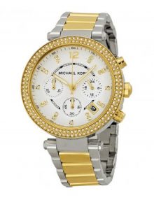 Michael Kors MK5626 Parker Ladies Gold Plated Stainless Steel Chronograph Watch