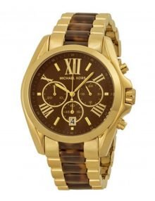 Michael Kors MK5696 Bradshaw Ladies Gold Plated Stainless Steel Chronograph Watch