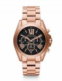 Michael Kors MK5854 Bradshaw Ladies Rose Gold Plated Chronograph Watch
