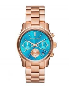 Michael Kors MK6164 Runway Ladies Rose Gold Plated Chronograph Watch