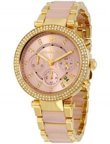 Michael Kors MK6326 Parker Ladies Gold Plated Stainless Steel Chronograph Watch