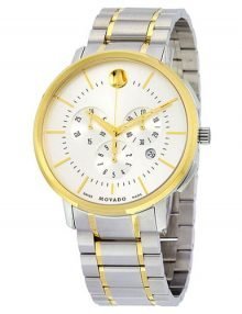 Movado MO0606887 Gents Gold Plated Stainless Steel Chronograph Watch