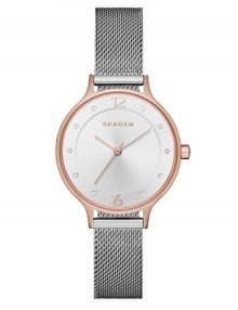 Skagen SKW1069 Anita Ladies Rose Gold Plated Round Watch