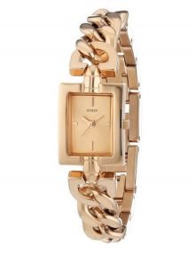 Guess W0437L3 Mini Mod Ladies Rose Gold Plated Rectangle Watch