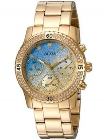 Guess W0774L2 Confetti Ladies Gold Plated Stainless Steel Round Watch