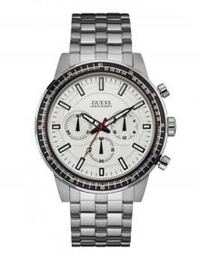 Guess W0801G1 Fuel Gents Silver Stainless steel Chronograph Watch