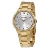 Swarovski 5213729 City Ladies Silver Gold plated stainless steel Round Watch
