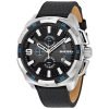 Diesel DZ4392 Heavyweight Gents Black Leather Chronograph Watch