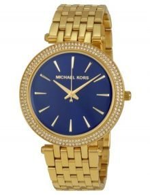 Michael Kors MK3406 Darci Ladies Blue Gold plated stainless steel Round Watch
