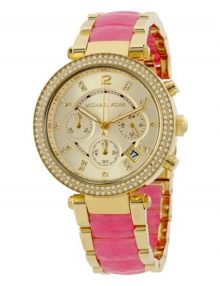Michael Kors MK6363 Parker Ladies Gold Gold plated stainless steel Chronograph Watch