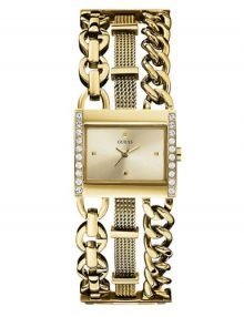 Guess W0433L2 Harmony Ladies Gold Gold plated stainless steel Square Watch