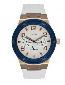 Guess W0564L1 Jet Setter Ladies Beige Silicon Chronograph Watch