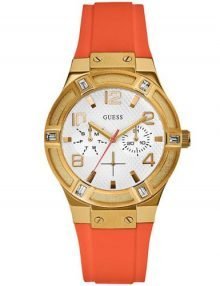 Guess W0564L2 Jet Setter Ladies Beige Silicon Chronograph Watch