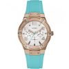 Guess W0564L3 Jet Setter Ladies Silver Silicon Chronograph Watch