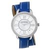 Swarovski Aila Day 5095946 women's silver watch - roman letter mid steel case leather band