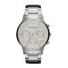 Emporio Armani AR2458 Gentss Chronograph White Dial Watch with Silverstainless steelstainless steel Bracelet