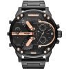 Diesel DZ7312 Men's The Daddies Series Black / rose gold plated stainless steel Four Time Dial Quartz Black Watch