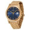 Marc Jacobs The Slim mbm3318 women's blue watch - slim mid rose gold case rose gold band