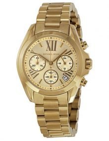 Michael Kors MK5798 Bradshaw Chronograph Champagne Dial Gold-tone Ladies Watch