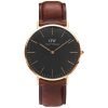Daniel Wellington St Mawes 40mm Men'S Rose Gold Leather Dw00100124 Watch