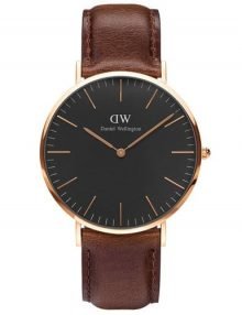 Daniel Wellington St Mawes 40mm Men'S Rose Gold Leather Dw00100124 Watch