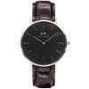 Daniel Wellington York  40mm Men'S Steel Leather Dw00100134 Watch