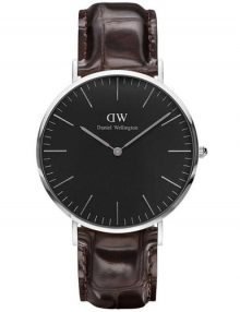 Daniel Wellington York  40mm Men'S Steel Leather Dw00100134 Watch