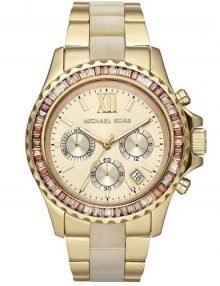 Michael Kors Everest MK5874 Gold Chrono Crystal Women's Watch