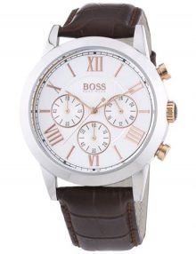 Hugo Boss chronograph 1512728 men's leather watch
