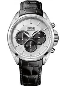 Hugo Boss chronograph 1512880 men's leather watch