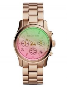 Michael Kors runaway mk6179 women's rose gold plated watch
