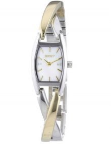 Dkny Crosswalk Ny4634 Mother Of Pearl Womens' Steel Link Watch