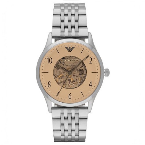 Emporio Armani Dress Beige Dial Men's Stainless Steel Watch AR1922