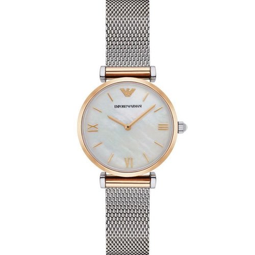 Emporio Armani Women's Gold Retro Watch AR2068