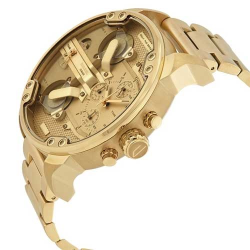 Diesel Daddy All Gld Dz7399 Gold Mr Daddy Chrono Men's Watch
