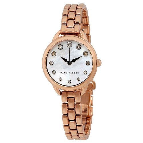 MARC JACOBS Betty Mother Of Pearl Dial Ladies Rose Gold Watch mj3511
